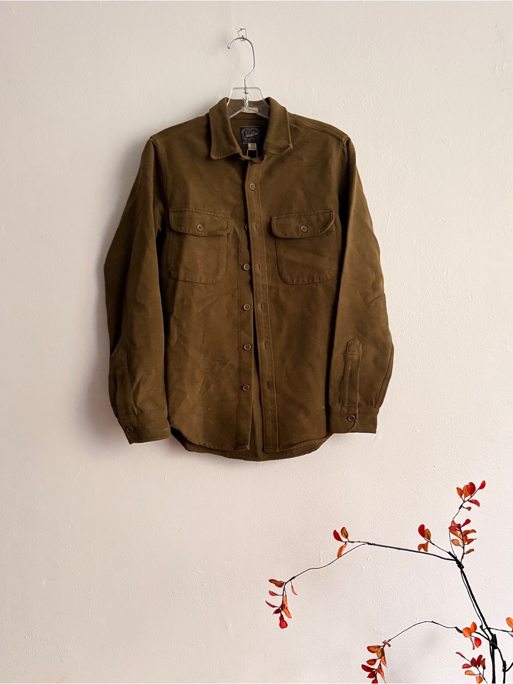 J. Crew Olive Brown Utility Shirt-Jacket